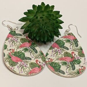 Flamingo Earring, Bird Earring, Florida Earring, Gift Idea, Silly Earring, FL